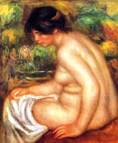 Seated Nude in Profile (Gabrielle)